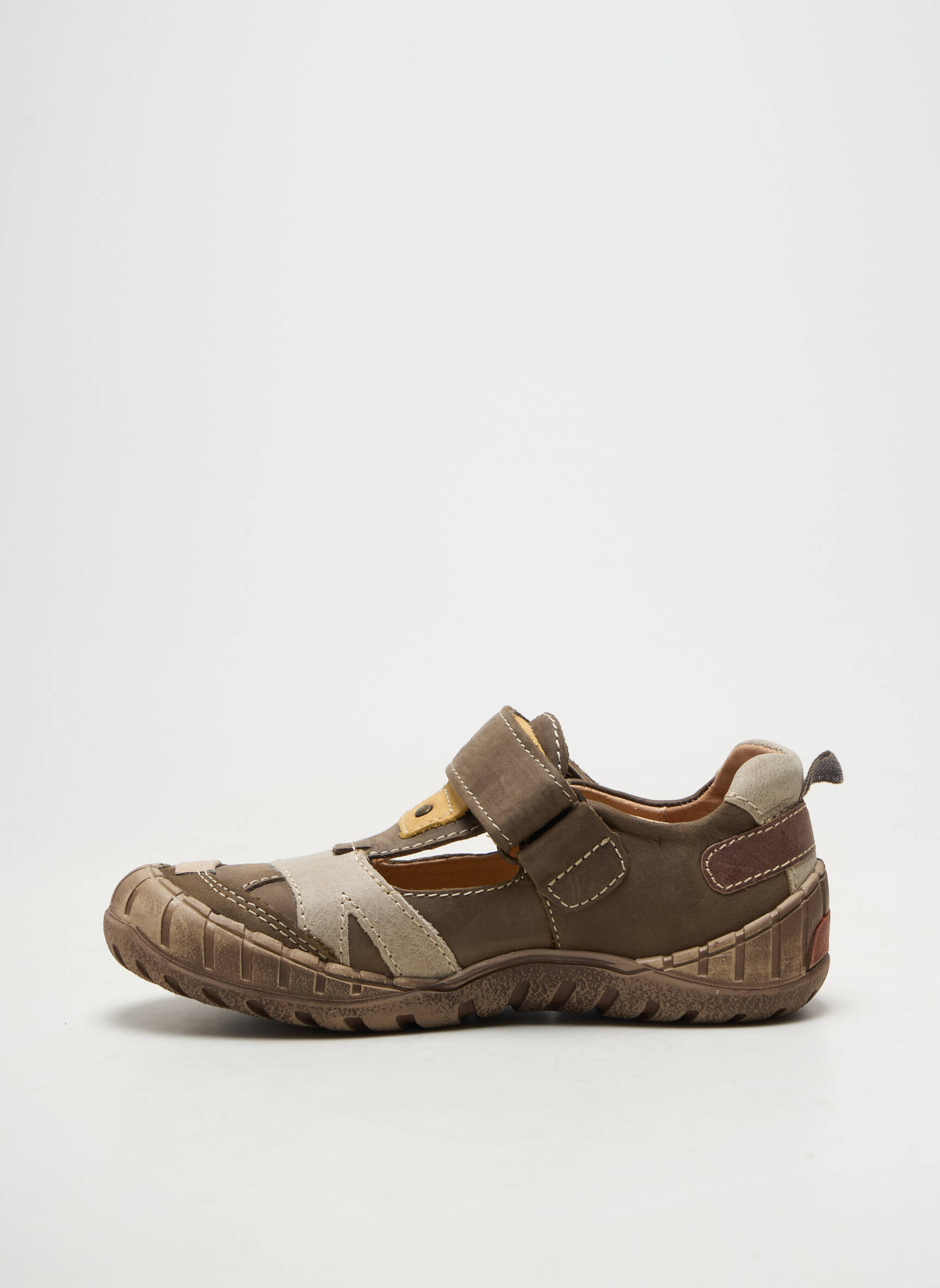 Sandales/nu pieds matière lisse bout rond vert TTY garçon
