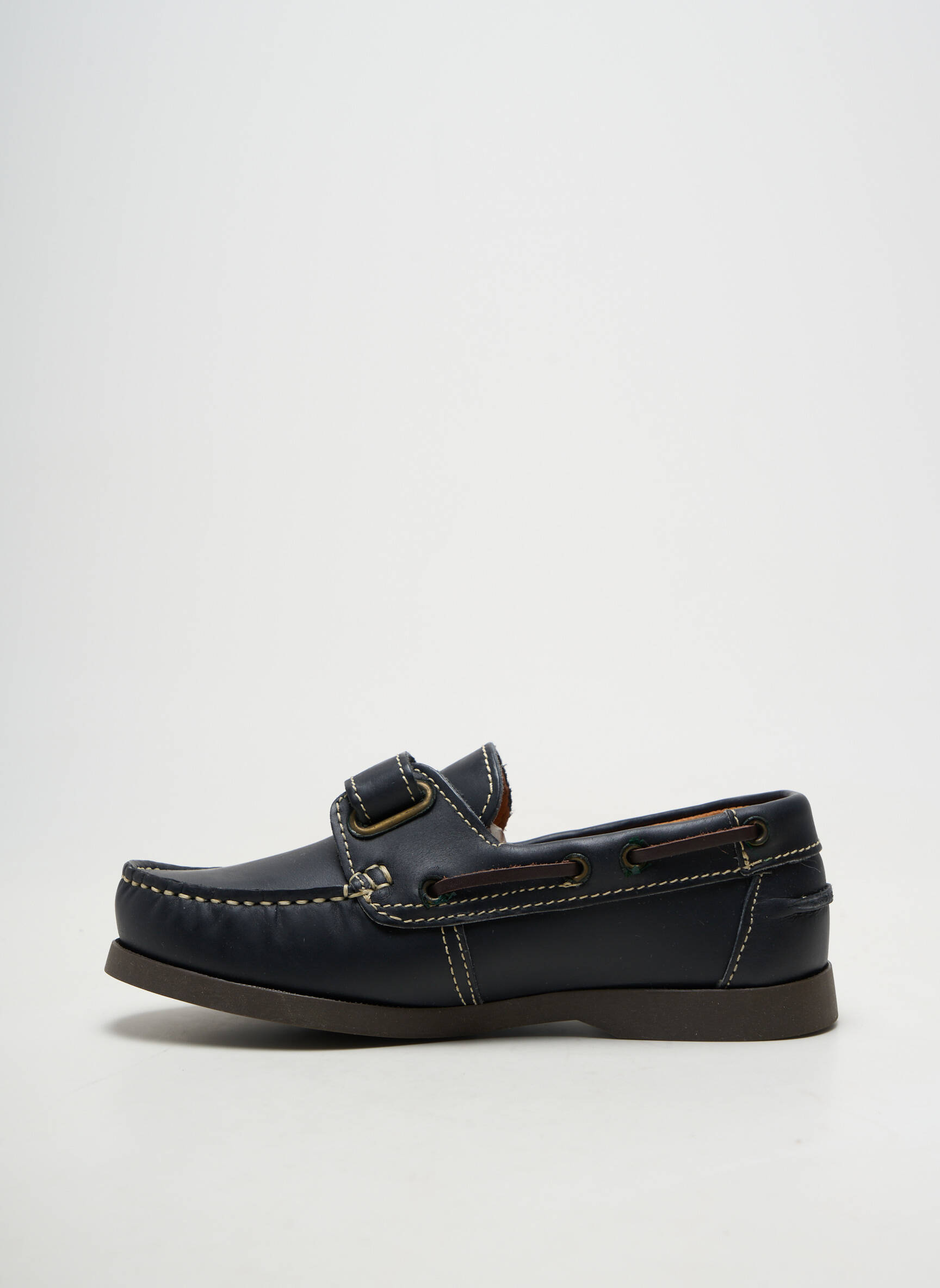 Chaussures bâteau bout rond bout rond bleu BELLAMY garçon