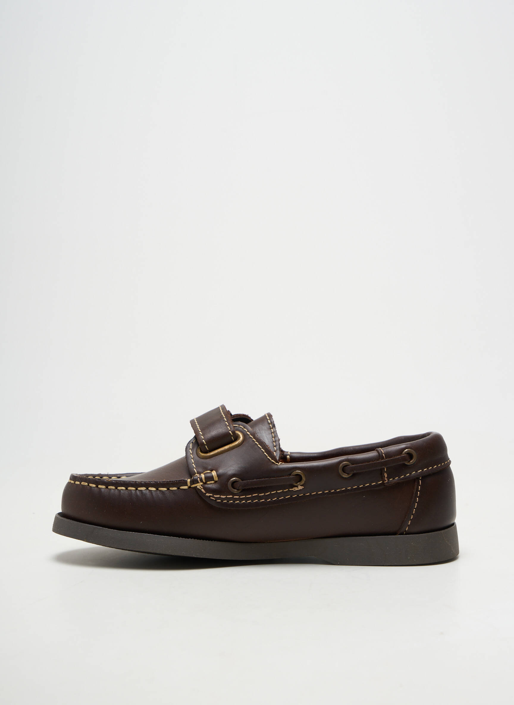 Chaussures bâteau bout rond bout rond marron BELLAMY garçon