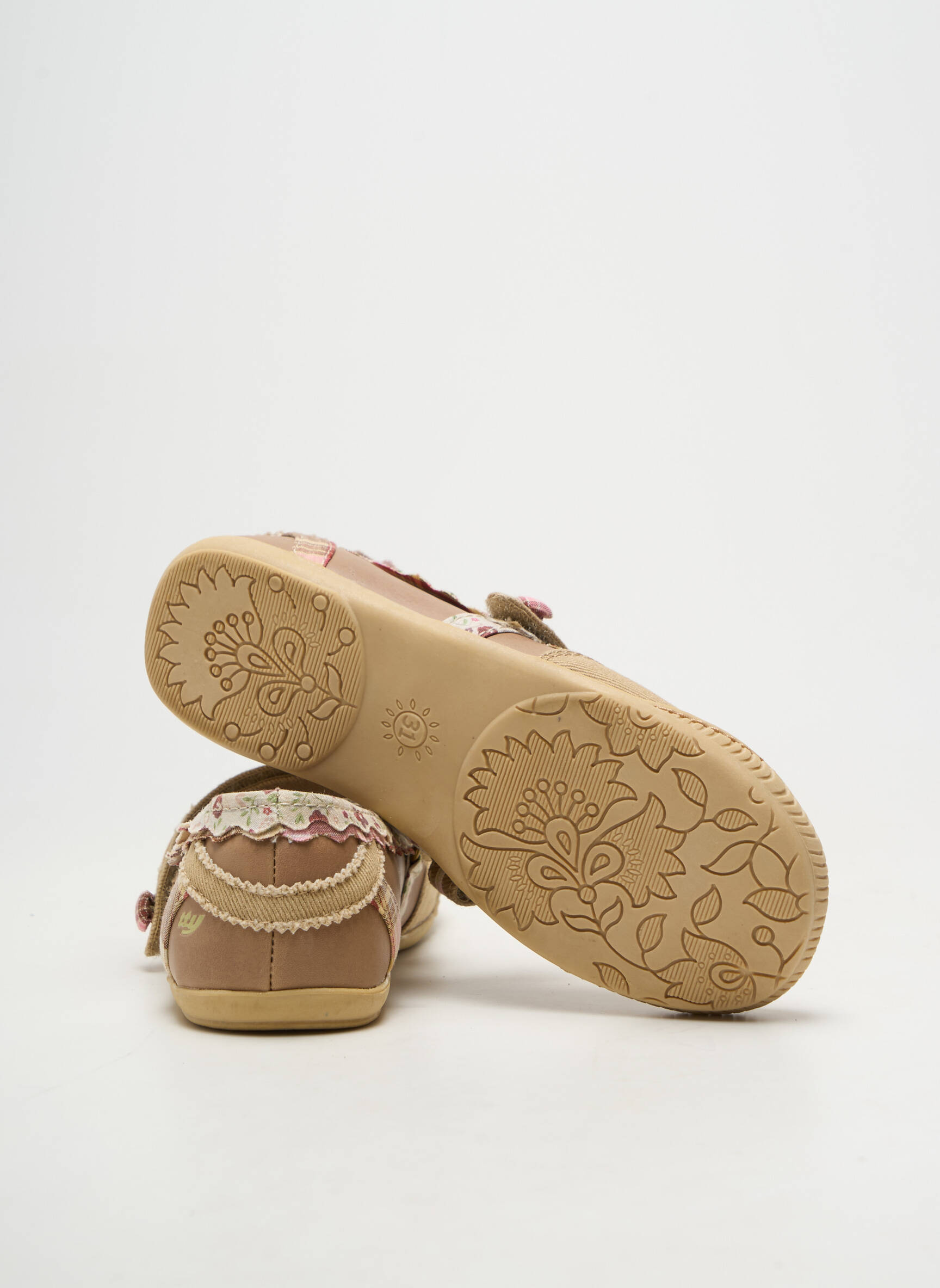 Ballerines bout rond bout rond beige TTY fille