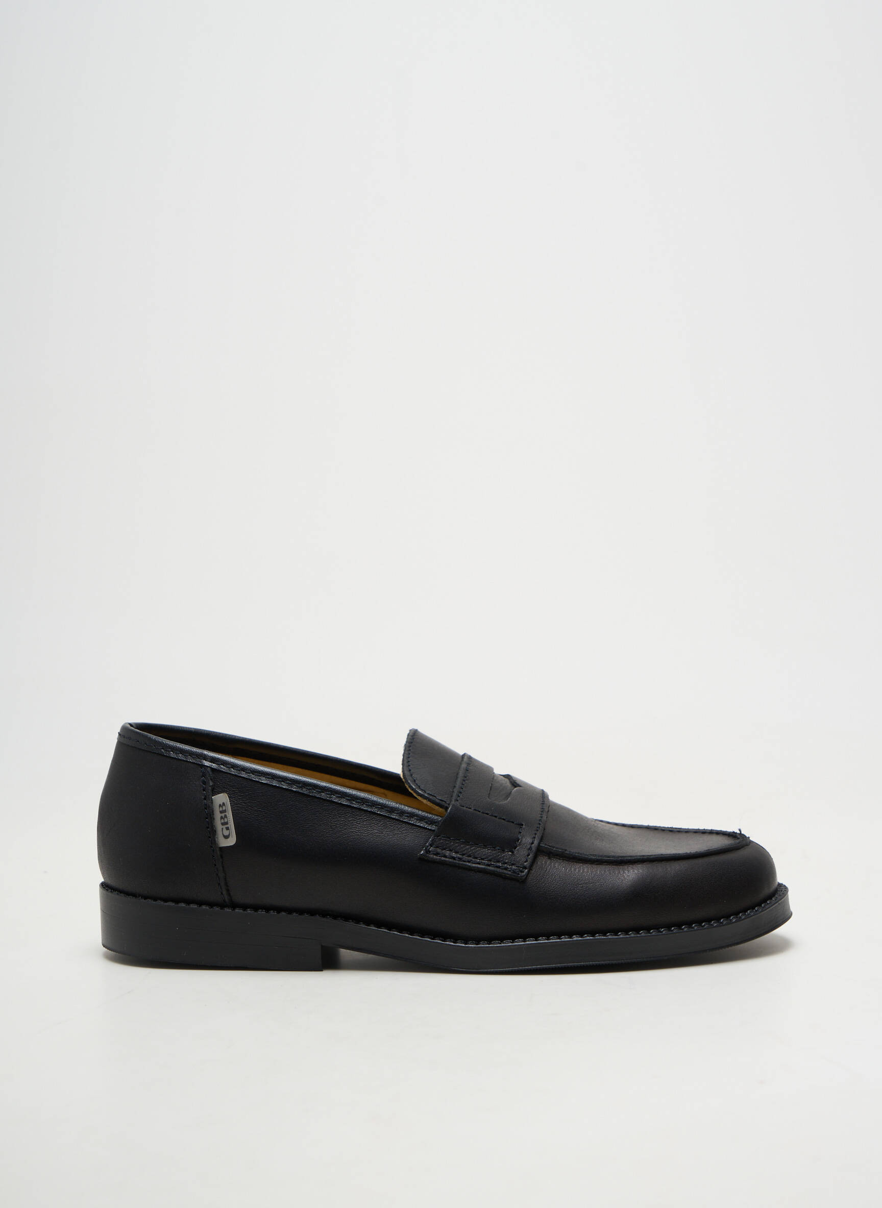Mocassins talon bas noir GBB fille