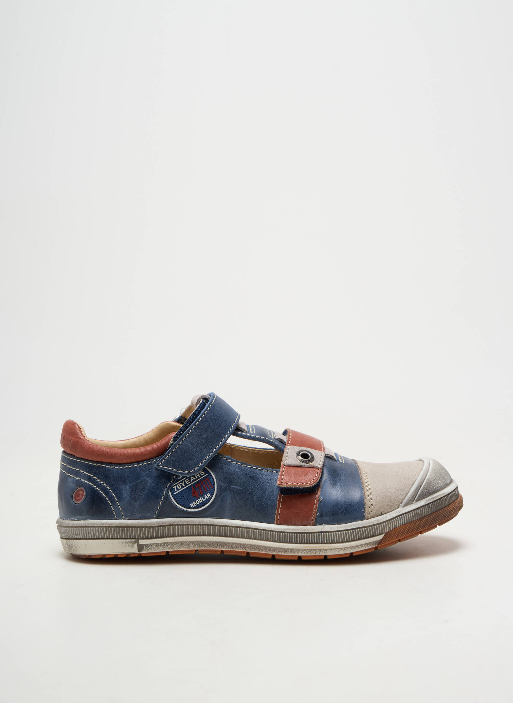 Sandales/nu pieds empiècements bout rond bleu GBB garçon