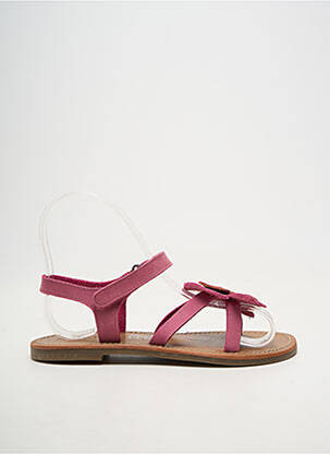 Sandales/nu pieds fermeture boucle(s) rose KICKERS fille