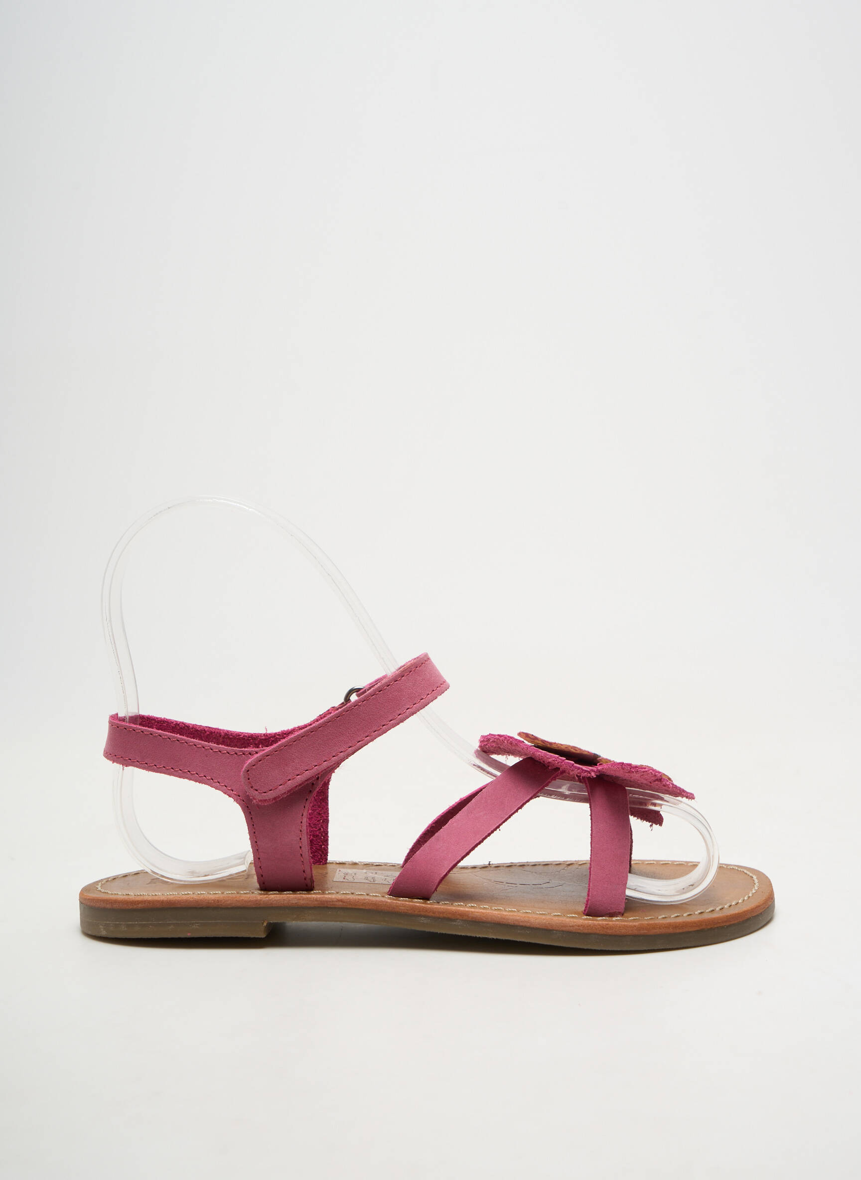 Sandales/nu pieds fermeture boucle(s) rose KICKERS fille
