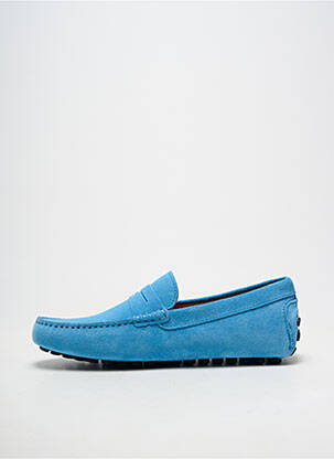 Chaussures bâteau bout rond bout rond bleu LES MOCASSINS TROPEZIENS homme