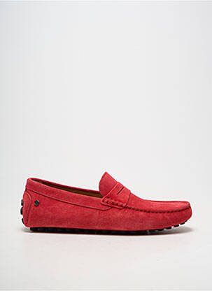 Chaussures bâteau bout rond bout rond rouge LES MOCASSINS TROPEZIENS homme