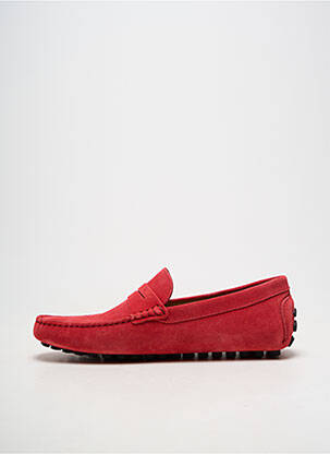 Chaussures bâteau bout rond bout rond rouge LES MOCASSINS TROPEZIENS homme