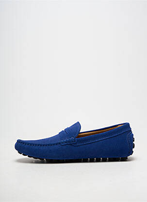 Mocassins bout rond bout rond bleu LES MOCASSINS TROPEZIENS homme