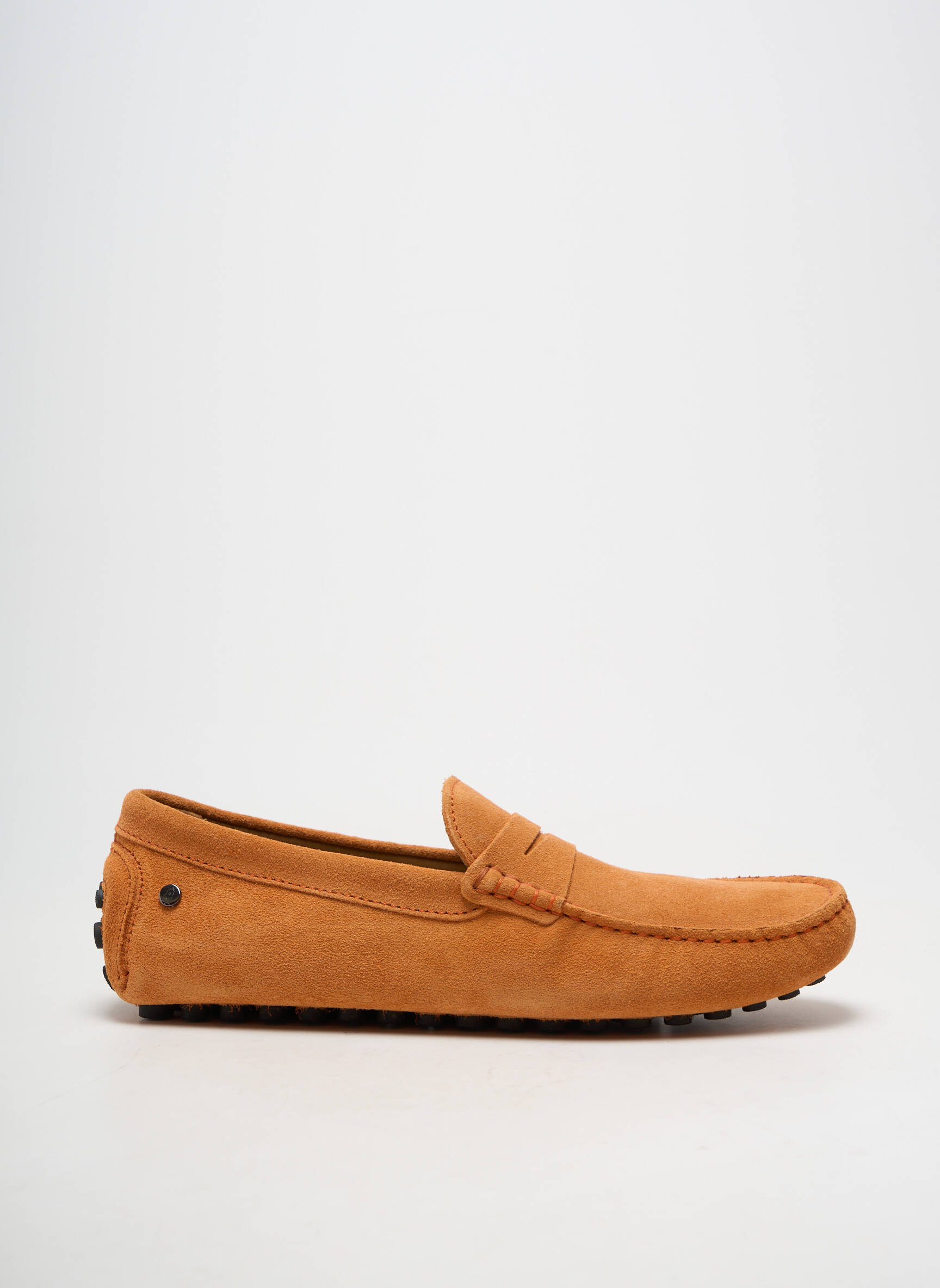 Chaussures bâteau bout rond bout rond orange LES MOCASSINS TROPEZIENS homme