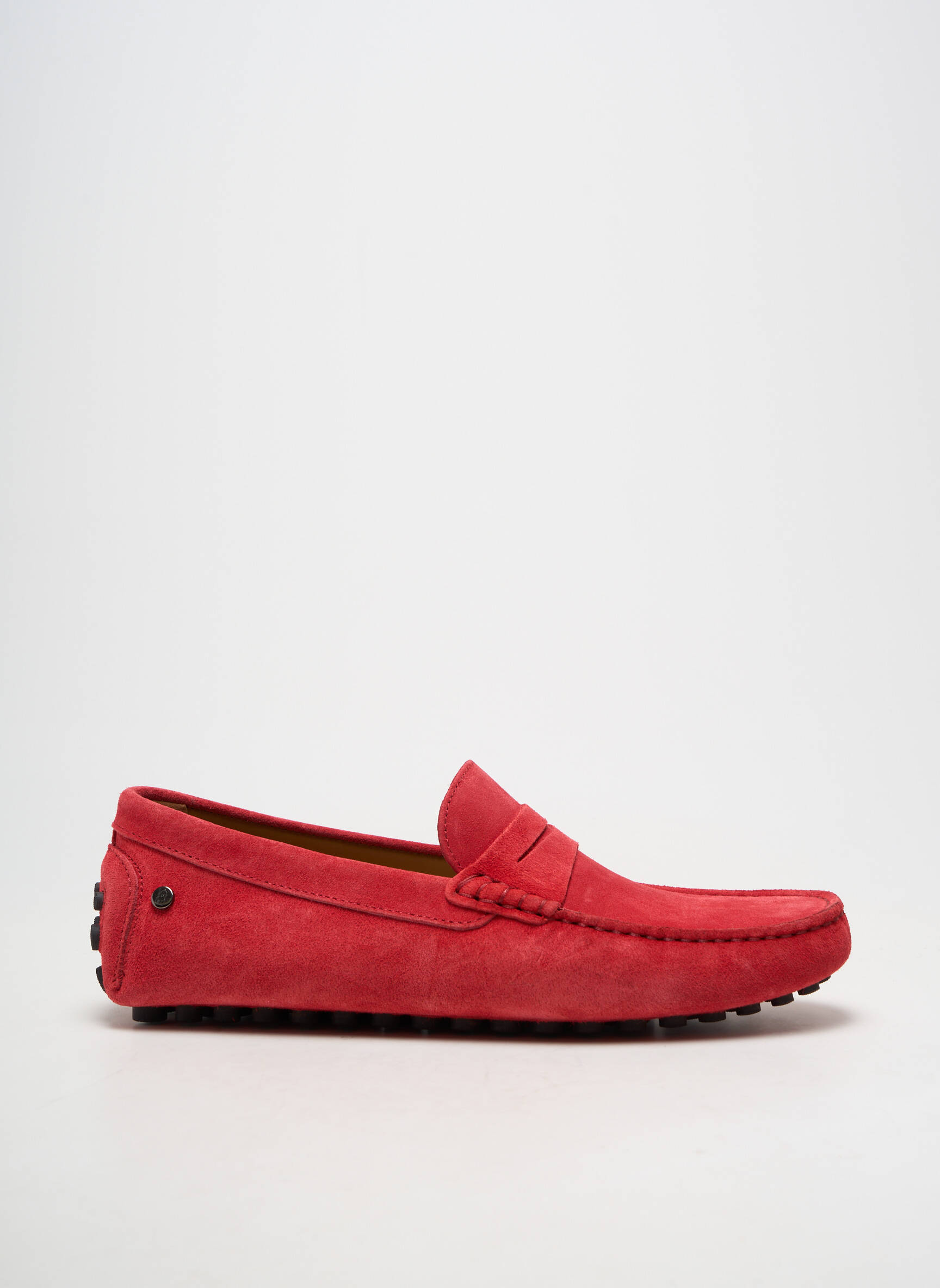 Chaussures bâteau bout rond bout rond rouge LES MOCASSINS TROPEZIENS homme