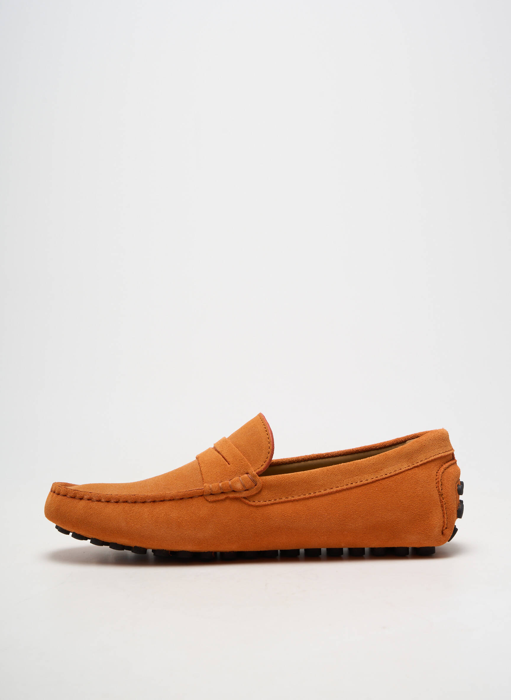 Chaussures bâteau bout rond bout rond orange LES MOCASSINS TROPEZIENS homme