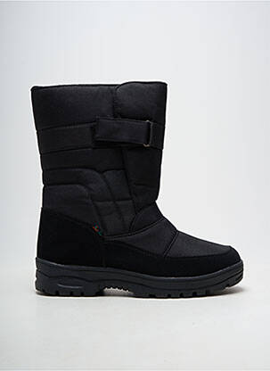 Bottes bout rond talon de 4 à 6cm noir ZIG ZAG femme