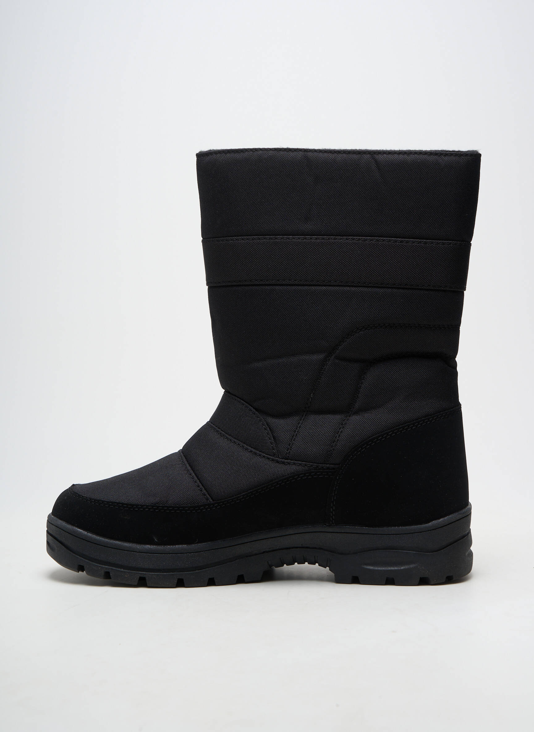 Bottes bout rond talon de 4 à 6cm noir ZIG ZAG femme