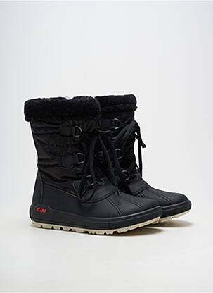 Bottes matière lisse talon plat jusqu'à 3cm noir OLANG femme
