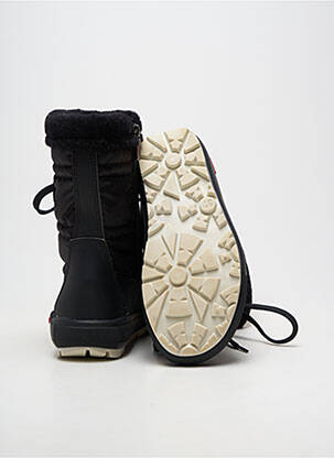 Bottes matière lisse talon plat jusqu'à 3cm noir OLANG femme