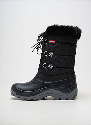 Bottes matière lisse talon plat jusqu'à 3cm noir OLANG femme