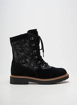 Bottines/boots fourrée talon plat jusqu'à 3cm noir OLANG femme