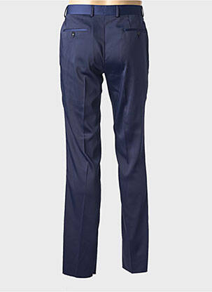 Pantalon slim tissage popeline taille normale bleu PRESTIJE homme