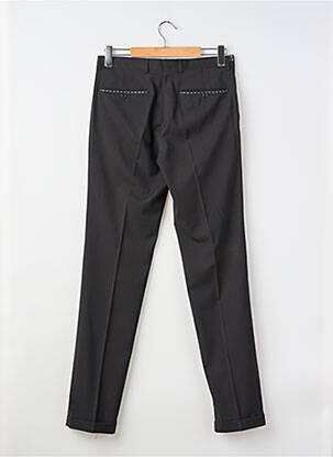 Pantalon slim taille à pinces taille haute noir DO REGO & NOVOA homme