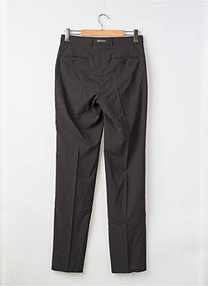 Pantalon droit taille à pinces taille normale noir BRUNO SAINT HILAIRE homme