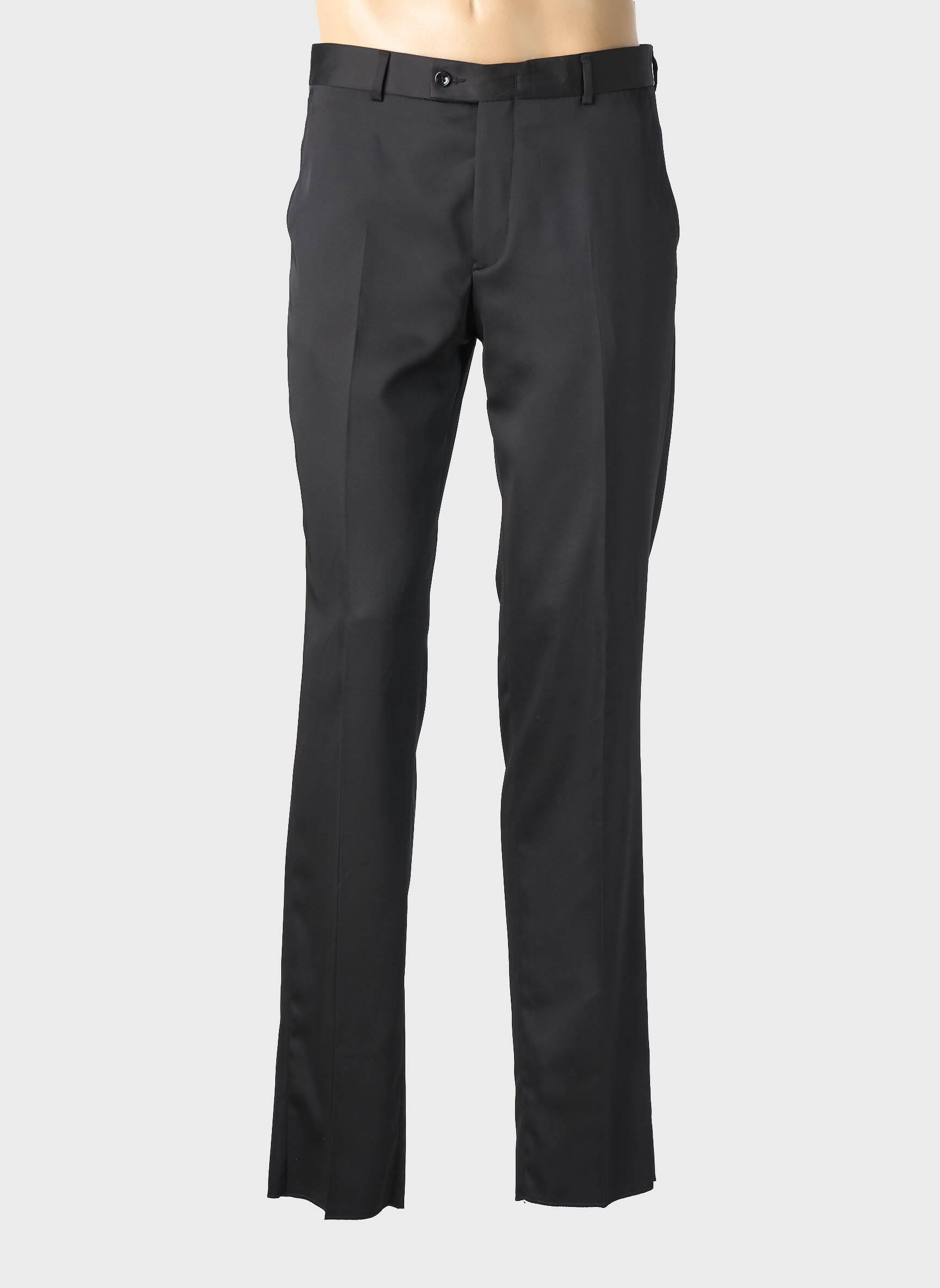 Pantalon slim taille à pinces taille normale noir BARBERINI homme