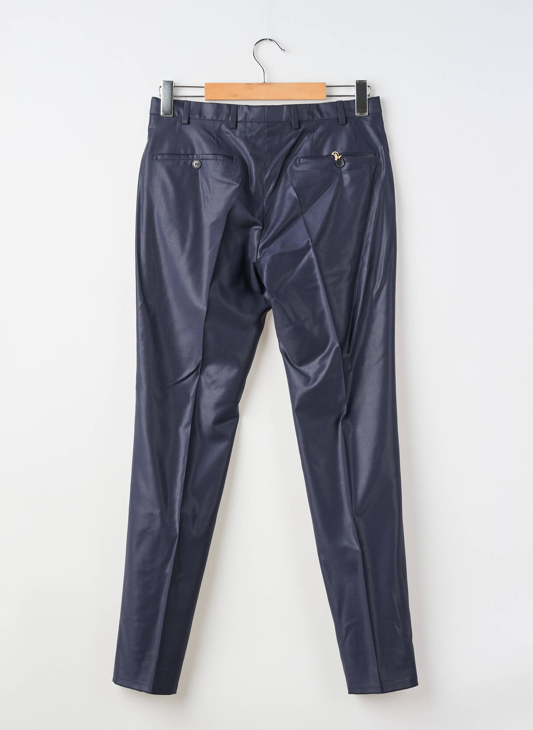 Pantalon slim taille à pinces taille normale bleu DIGEL homme