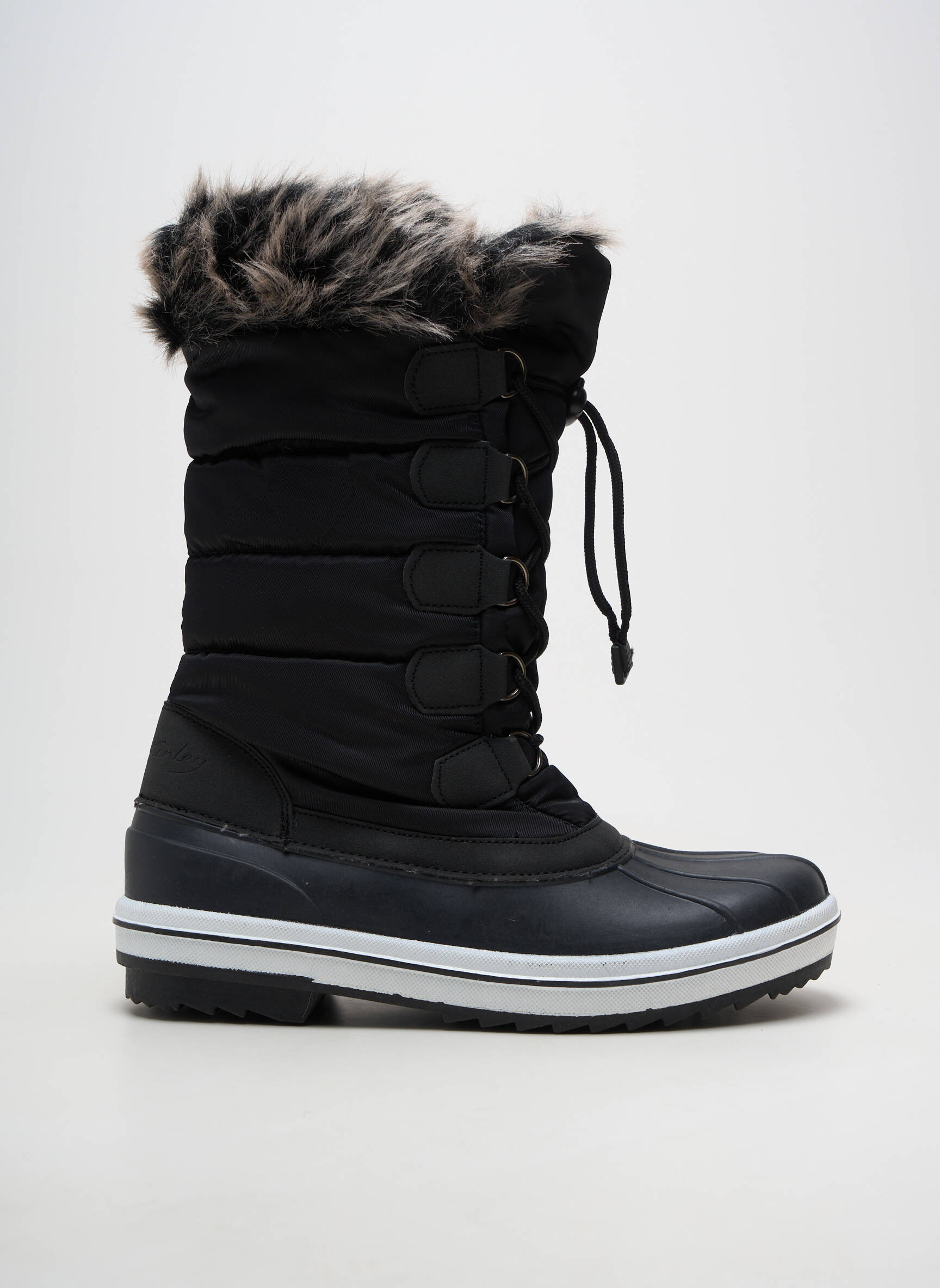 Bottes fourrée talon plat jusqu'à 3cm noir MC KINLEY femme