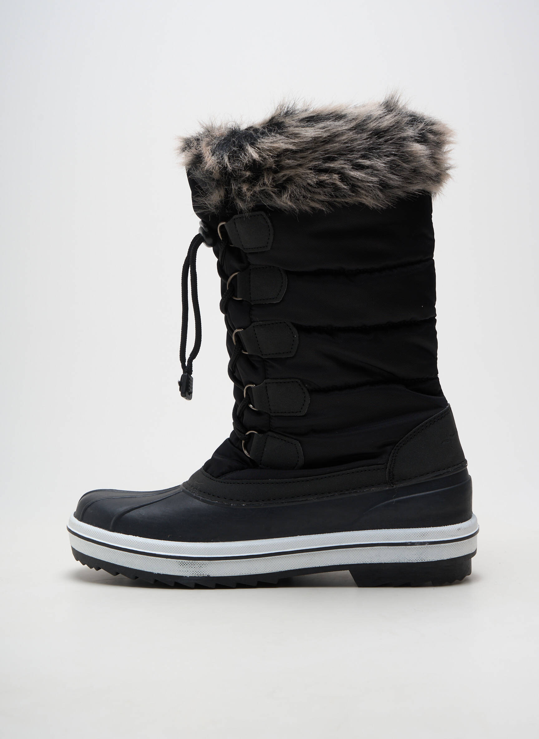 Bottes fourrée talon plat jusqu'à 3cm noir MC KINLEY femme