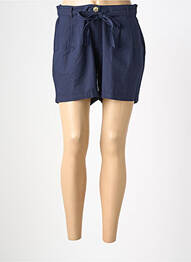 Short fermeture zippée sous rabat boutonné taille normale bleu ELLE EST OU LA MER femme