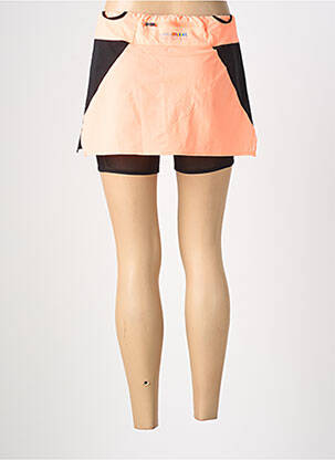 Jupe short tissage popeline orange RUKKA femme
