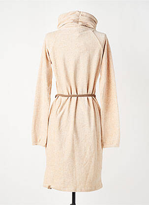 Robe pull tissage chiné manches longues beige RAGWEAR femme