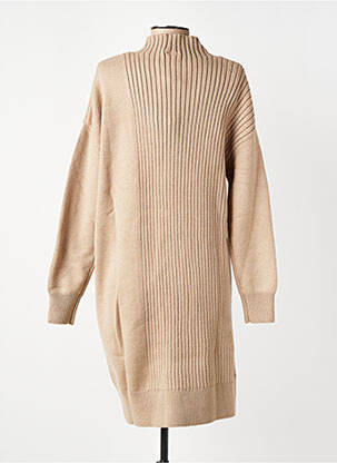 Robe pull resserrée sur le bas manches longues beige RAGWEAR femme