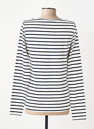 T-shirt manches longues manches longues bleu ELLE EST OU LA MER femme