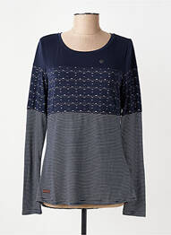 T-shirt manches longues manches longues bleu RAGWEAR femme
