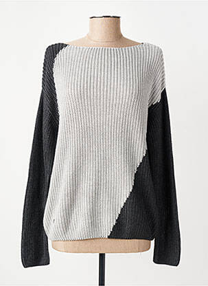 Pull col bateau manches longues gris RAGWEAR femme