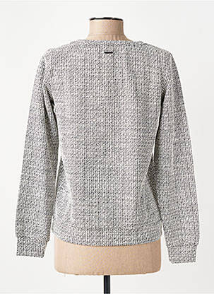 Pull tissage chiné manches longues gris SUN VALLEY femme