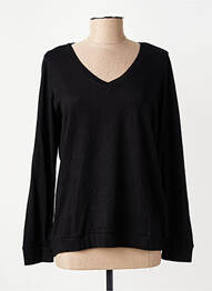 Pull col v manches longues noir SUN VALLEY femme