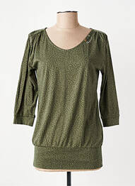 T-shirt manches 3/4 manches 3/4 vert RAGWEAR femme