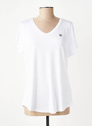 T-shirt col v manches courtes blanc DARE 2 BE femme