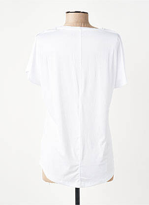 T-shirt col v manches courtes blanc DARE 2 BE femme
