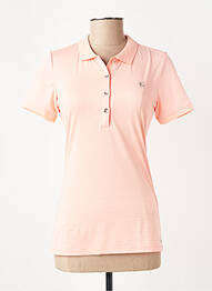 Polo imprimé rayures manches courtes rose LUHTA femme