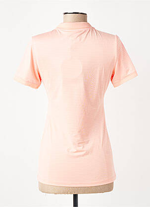 Polo imprimé rayures manches courtes rose LUHTA femme
