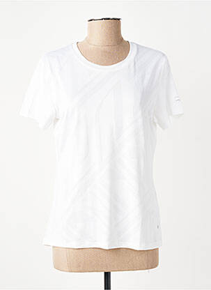 T-shirt stretch manches courtes blanc LUHTA femme