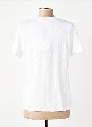 T-shirt stretch manches courtes blanc LUHTA femme