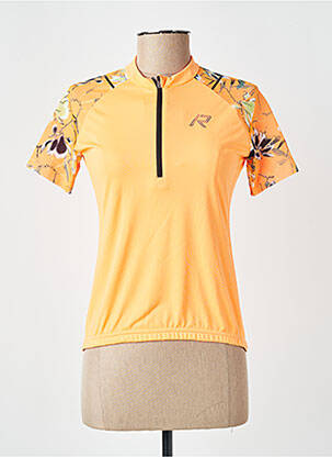 T-shirt imprimé fantaisie manches courtes orange RUKKA femme