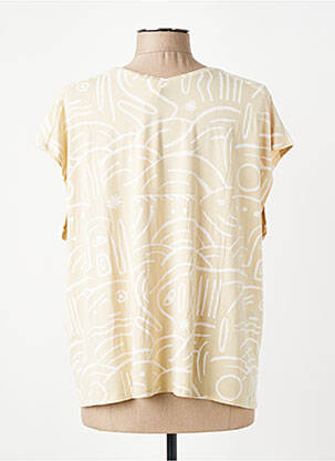 T-shirt imprimé fantaisie manches courtes beige RAGWEAR femme
