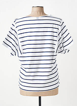 T-shirt coupe droite manches courtes bleu ELLE EST OU LA MER femme