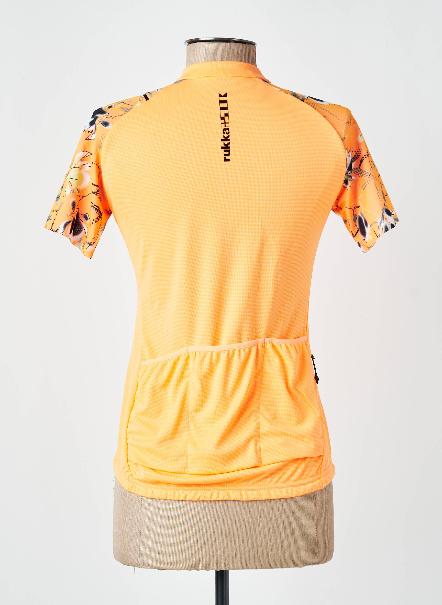 T-shirt imprimé fantaisie manches courtes orange RUKKA femme