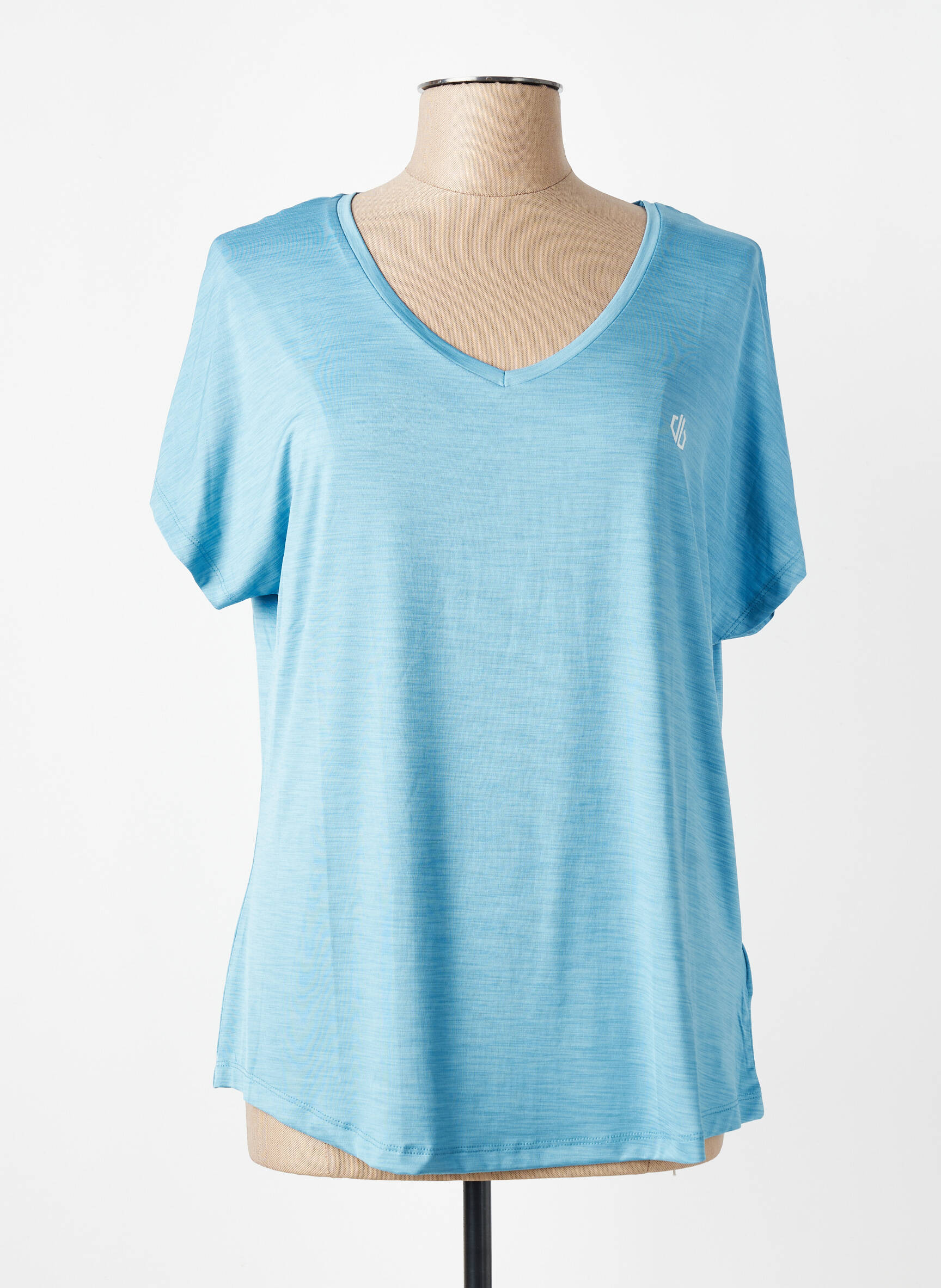 T-shirt col v manches courtes bleu DARE 2 BE femme