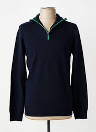 Pull stretch manches longues bleu ELLE EST OU LA MER homme